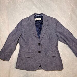 SOLD- H&M toddler blue Blazer with Brown Elbow Patches size 3-4
